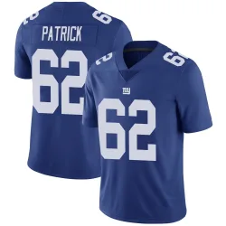 Youth Lucas Patrick New York Giants No.62 Limited Team Color Vapor Untouchable Jersey - Royal