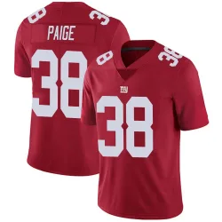 Youth Makari Paige New York Giants No.38 Limited Alternate Vapor Untouchable Jersey - Red