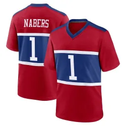 Youth Malik Nabers New York Giants No.1 Game Century Alternate Jersey - Red