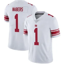 Youth Malik Nabers New York Giants No.1 Limited Vapor Untouchable Jersey - White
