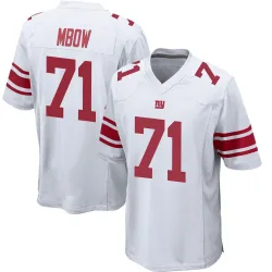 Youth Marcus Mbow New York Giants No.71 Game Jersey - White