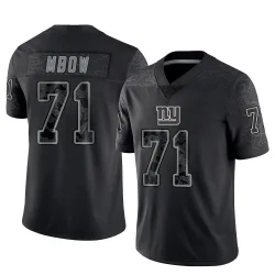 Youth Marcus Mbow New York Giants No.71 Limited Reflective Jersey - Black