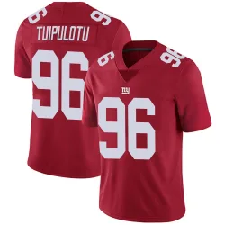 Youth Marlon Tuipulotu New York Giants No.96 Limited Alternate Vapor Untouchable Jersey - Red