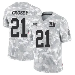 Youth Mason Crosby New York Giants No.21 Limited 2024 Salute to Service Jersey - Arctic Camo