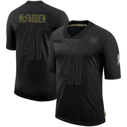 Youth Micah McFadden New York Giants No.41 Limited 2020 Salute To Service Retired Jersey - Black