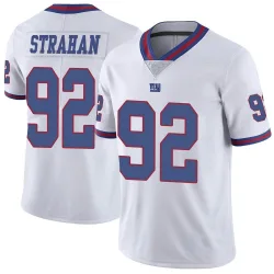 Youth Michael Strahan New York Giants No.92 Limited Color Rush Jersey - White