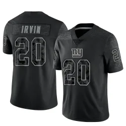 Youth Monte Irvin New York Giants No.20 Limited Reflective Jersey - Black