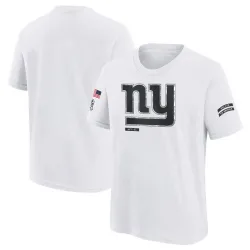 Youth New York Giants No. 2024 Salute To Service T-Shirt - White