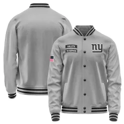 Youth New York Giants No. Salute to Service Performance Jacket - Gray