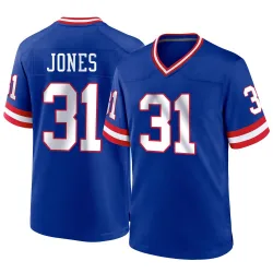 Youth Nic Jones New York Giants No.31 Game Classic Jersey - Royal