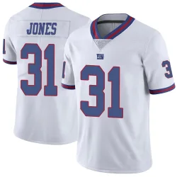 Youth Nic Jones New York Giants No.31 Limited Color Rush Jersey - White