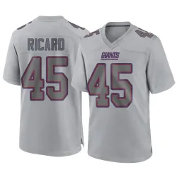 Youth Patrick Ricard New York Giants No.45 Game Atmosphere Fashion Jersey - Gray