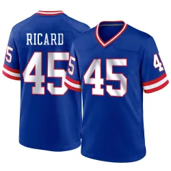 Youth Patrick Ricard New York Giants No.45 Game Classic Jersey - Royal