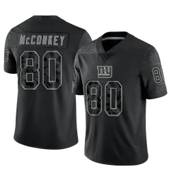 Youth Phil McConkey New York Giants No.80 Limited Reflective Jersey - Black