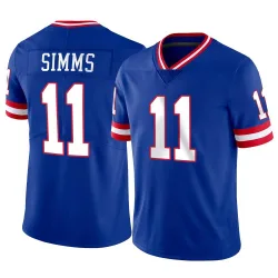 Youth Phil Simms New York Giants No.11 Limited Classic Vapor Jersey