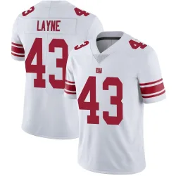 Youth Raheem Layne New York Giants No.43 Limited Vapor Untouchable Jersey - White