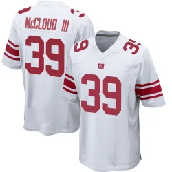 Youth Ray-Ray McCloud III New York Giants No.39 Game Jersey - White
