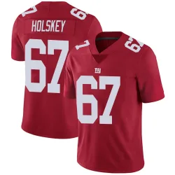 Youth Reid Holskey New York Giants No.67 Limited Alternate Vapor Untouchable Jersey - Red