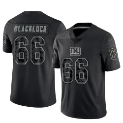 Youth Ross Blacklock New York Giants No.66 Limited Reflective Jersey - Black