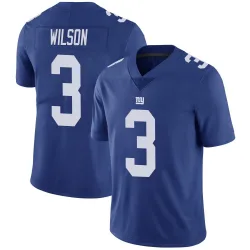 Youth Russell Wilson New York Giants No.3 Limited Team Color Vapor Untouchable Jersey - Royal