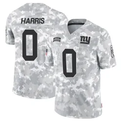 Youth Shelby Harris New York Giants No.0 Limited 2024 Salute to Service Jersey - Arctic Camo