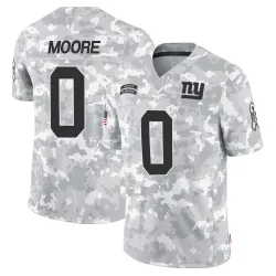 Youth TJ Moore New York Giants No.0 Limited 2024 Salute to Service Jersey - Arctic Camo