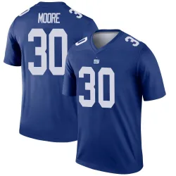 Youth TJ Moore New York Giants No.30 Legend Jersey - Royal