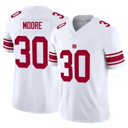 Youth TJ Moore New York Giants No.30 Limited Vapor F.U.S.E. Jersey - White
