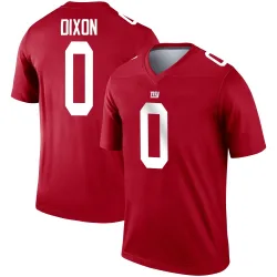 Youth Thaddeus Dixon New York Giants No.0 Legend Inverted Jersey - Red