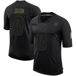 Youth Thaddeus Dixon New York Giants No.0 Limited 2020 Salute To Service Retired Jersey - Black