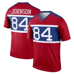 Youth Theo Johnson New York Giants No.84 Legend Century Alternate Jersey - Red