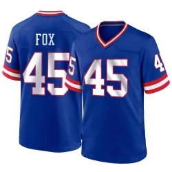 Youth Tomon Fox New York Giants No.45 Game Classic Jersey - Royal