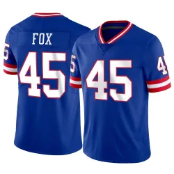 Youth Tomon Fox New York Giants No.45 Limited Classic Vapor Jersey
