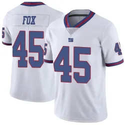 Youth Tomon Fox New York Giants No.45 Limited Color Rush Jersey - White