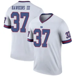 Youth Tre Hawkins III New York Giants No.37 Legend Color Rush Jersey - White