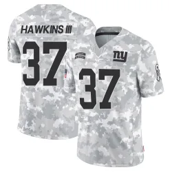 Youth Tre Hawkins III New York Giants No.37 Limited 2024 Salute to Service Jersey - Arctic Camo