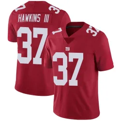 Youth Tre Hawkins III New York Giants No.37 Limited Alternate Vapor Untouchable Jersey - Red