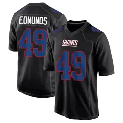 Youth Tremaine Edmunds New York Giants No.49 Game Carbon Fashion Jersey - Black