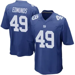 Youth Tremaine Edmunds New York Giants No.49 Game Team Color Jersey - Royal
