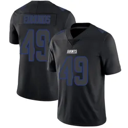 Youth Tremaine Edmunds New York Giants No.49 Limited Jersey - Black Impact