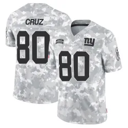 Youth Victor Cruz New York Giants No.80 Limited 2024 Salute to Service Jersey - Arctic Camo
