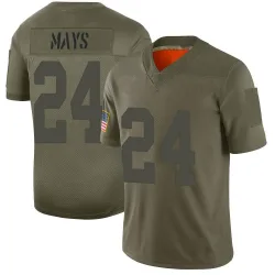 Youth Willie Mays New York Giants No.24 Limited 2019 Salute to Service Jersey - Camo