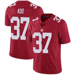 Youth Younghoe Koo New York Giants No.37 Limited Alternate Vapor Untouchable Jersey - Red