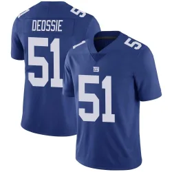 Youth Zak DeOssie New York Giants No.51 Limited Team Color Vapor Untouchable Jersey - Royal